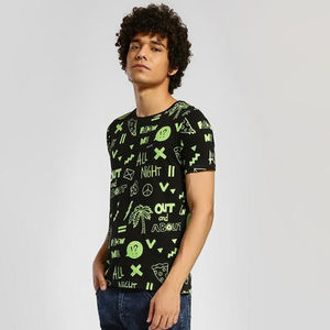 OEM Youth T-Shirt Designer Printed Tee Knitted Front Eco-Friendly Breathable Comfortable Short Sleeve <b>Drop</b> Shoulder Plus Size - Product Image 1