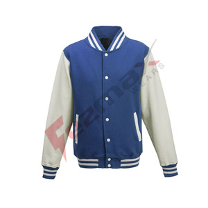 OEMขายส่งที่กำหนดเองผ้าฝ้ายผู้ชายจดหมายแจ็คเก็ต - Product Image 5