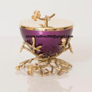 Brûleur d'encens en laiton fait main pour brûleur d'encens en métal Bakhoor - Product Image 1