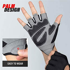 Guantes de levantamiento de pesas con logotipo personalizado, guantes deportivos de gimnasio para levantamiento de pesas - Product Image 3