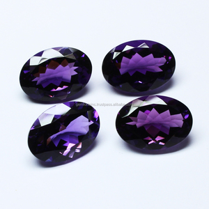 Top qualité brésilien violet améthyste poire coussin pierre à facettes à la main bijoux à bricoler soi-même faisant améthyste naturelle pierre précieuse en vrac - Product Image 2