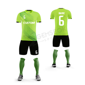 ชุดเสื้อเจอร์ซีย์ฟุตบอลสำหรับผู้ชายเสื้อฟุตบอลแบบสั่งทำแห้งเร็วพร้อมโลโก้ระเหิด - Product Image 2