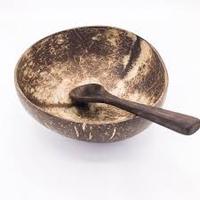 Ensemble de couverts écologiques réutilisables en bois d'ébène et de coco faits à la main, style vintage, pour le camping - Meilleure vente en gros
