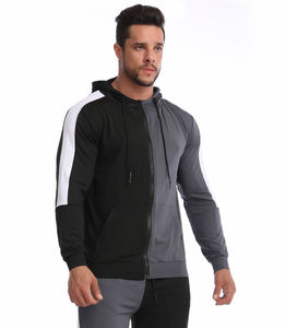 ชุดกีฬาลำลองสำหรับผู้ชายชุดกีฬาในยิมชุดวอร์มมีซิปลายทางแฟชั่นฤดูใบไม้ผลิเสื้อผ้ากีฬาฤดูหนาวเป็นมิตรกับสิ่งแวดล้อม - Product Image 4