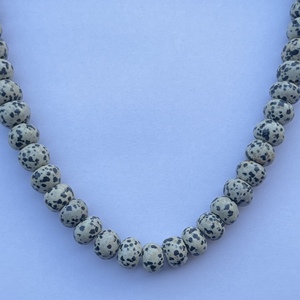 8mm 10mm Naturel Dalmatien Jaspe Lisse Rondelle Extrêmement Fine Perlé Gemme Collier Bijoux De Pierre Fournisseur Meilleur Prix - Product Image 5