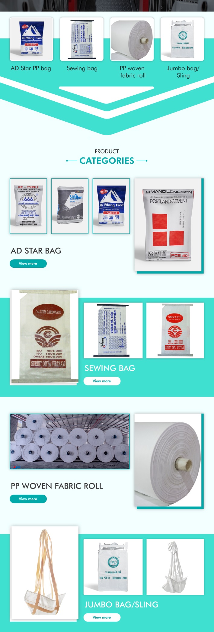 High Durability Cement/ Agriculture/ Chemical/Feeding Industrial Use PP Woven Fabric Roll Origin From Vietnam