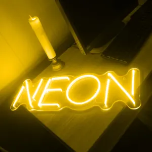 Lampu Tanda LED Kustom Silikon Neon Fleksibel untuk Pesta Liburan RGBW Tahan Air 12V Flex Neon Strip, Led Flex Neon DC 12V Kotak PVC