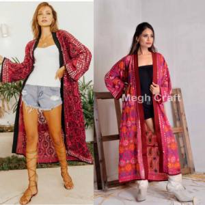 Georgette-kimono bohemio de moda, chaqueta de Kimono, ropa de playa, kimono bordado, chaqueta de kimono, venta al por mayor - Product Image 1