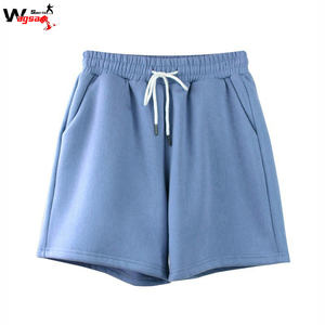 Shorts de survêtement pour hommes en molleton de coton, taille élastique, style décontracté et sportif, couleur unie, haute qualité, prix de gros - Product Image 6