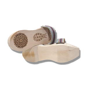 ลดกระหน่ำรองเท้าแตะในห้องน้ำสไตล์แฮมออตโตมันของผู้หญิงพื้นรองเท้าหนังที่ยอดเยี่ยม - Product Image 2