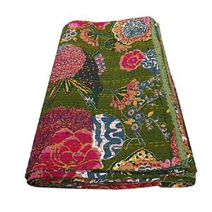 Soft Quilt <b>Set</b> Throw Blanket <b>Bedspread</b> Bed Cover 100 Cotton Kantha Quilts for Home Decor - Product Image 4