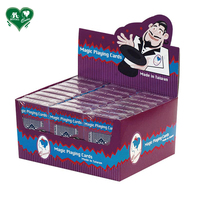 Cartes à jouer en papier à noyau noir pour magiciens, avec vernis à base d'eau, 54 cartes par jeu
