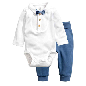 ขายส่งเด็กวัยหัดเดินที่น่ารักสีขาวเด็ก Rompers 2019 - Product Image 1