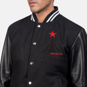 Veste varsity en toile de style preppy décontracté - Séchage rapide pour l'hiver - Product Image 3