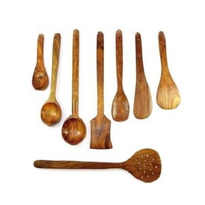 Finest Quality Wooden Cooking <b>Spoon</b> Set Kitchenware Spatula Slotted <b>Spoon</b> <b>Soup</b> Ladle Strainer <b>Spoon</b> Salad Set - Product Image 1