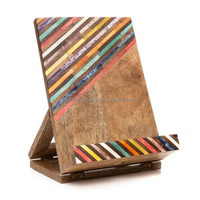 Support en bois pour ipad de fabrication indienne, stand d'usine et sur le fournisseur