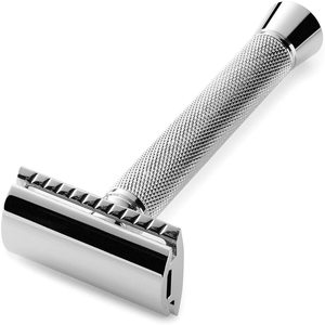 Maquinilla de afeitar profesional de seguridad cromada de doble filo para hombres para un afeitado húmedo cómodo fabricada en Pakistán - Product Image 3