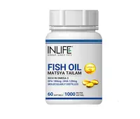 INLIFE Omega 3 Olio di Pesce Softgel Capsule 1000 mg EPA DHA 18:12 - 60 Capsule, GMP Certificato