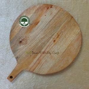 Juego de utensilios de cocina de bambú redondo Vintage Life Inc. para queso y comida, tabla de cortar de madera decorativa para fiesta de boda - Product Image 2