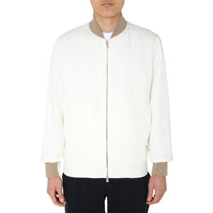 High Quality Men's Bomber Jacket Comfortable Embroidered <b>Lined</b> Baseball Windbreaker with Coated Processing Thick and Stylish - Product Image 1