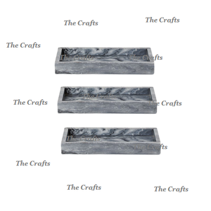 Bandeja de Mármol para Servir Alimentos con Asas de Metal, Bandeja Rectangular de la Mejor Calidad para Servir Alimentos, Más Vendida - Product Image 6