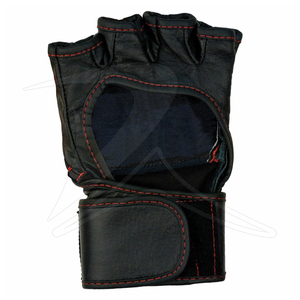 Vente en gros Gants MMA et de boxe demi-doigts en cuir PU et PVC imprimés sur mesure avec logo personnalisé - Product Image 5
