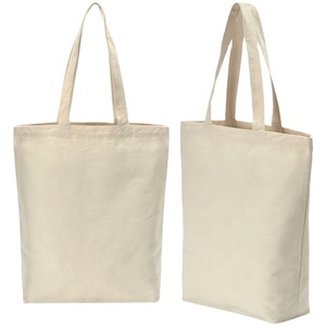 8oz écologique Logo personnalisé fourre-tout Sac à provisions toile coton naturel noir avec sérigraphie plaine - Product Image 1