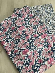 Bloc de Table en coton indien, 6 ou 8 places, motif Floral, fait à la main, base blanche, nappe, nouveauté - Product Image 4