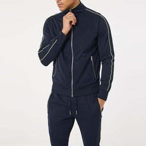 Chándal ajustado personalizado para hombre, traje deportivo para trotar, chándal de entrenamiento, venta al por mayor, nuevo diseño - Product Image 4