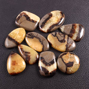 Vente en gros de cabochons septariens certifiés IGI, pierres précieuses naturelles de qualité supérieure, forme libre, 15 mm-60 mm, couleurs mélangées, pour la fabrication de bijoux - Product Image 2