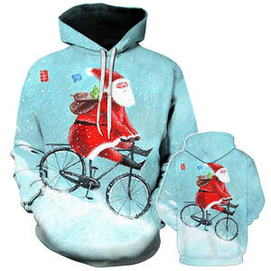 Winter <b>Christmas</b> 3d Sublimation Print Wholesale Unisex Pullover <b>Hoodies</b> for <b>Man</b> Custom Design 100% Cotton <b>Christmas</b> <b>Hoodies</b> - Product Image 5