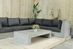 <b>Outdoor</b> Custom Concrete and Wood Furniture Dining Coffee <b>Table</b> Made in Vietnam - Product Image 4
