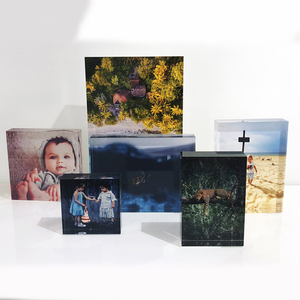 1 Inch Dày Với Tay Đánh Bóng Pha Lê Rõ Ràng Cạnh <span class=keywords><strong>Acrylic</strong></span> Tùy Chỉnh In Ảnh Khối - Product Image 3