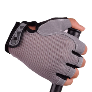 Guantes de Ciclismo de medio dedo Unisex de alta calidad, Material de algodón de cuero estampado a la moda, almohadilla de Gel impermeable, empuñaduras de mano para carreras - Product Image 1