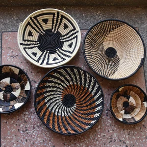 Juego de cesta de pared africana, cesta Bohemia, decoración de pared africana, cestas de exhibición hechas en vietnam - Product Image 3
