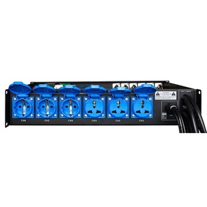 LAS4 + 1 Giai Đoạn Chiếu Sáng Thiết Bị Âm Thanh <span class=keywords><strong>Power</strong></span> Distro 2U Rack Đơn Vị Phân Phối Điện - Product Image 3