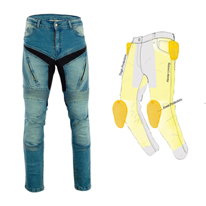 OEM Reforzado Ropa Deportiva Hombres Último Estilo Biker Jeans Ajuste Europeo Transpirable Primera Protección Moto Cargo Tallas Grandes - Product Image 1