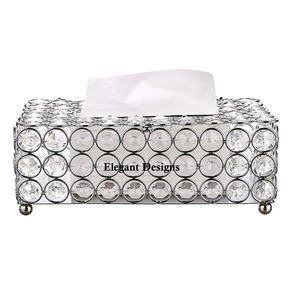 Lujosa caja de pañuelos rústica de Metal con forma de rectángulo dorado, elegante, clásico, al por mayor, el mejor uso doméstico - Product Image 4