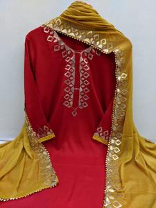 ชุดเดรสผ้าฝ้ายล้วนสำหรับผู้หญิง,ชุดสูท Salwar งานพิมพ์ลายทั้งหมด Stich กับ Dupatta Najmeen ใส่ได้ทั้งผู้หญิงและผู้ชาย - Product Image 4