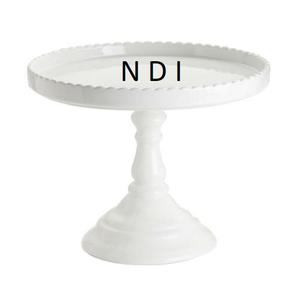Hot Selling White Powder Coated Rounded Plate Shape <b>Cake</b> Serving Stand Home Wedding Party Use Aluminium Metal <b>Cup</b> <b>Cake</b> Stand - Product Image 1