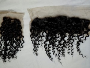 Pelucas de cabello Remy brasileño 100% Real con cierre profundo, 4x4, Frontal, 13x4, listo para enviar, doble estiramiento, 120 g - Product Image 2