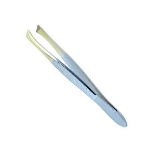 Pinzas de Precisión para Cejas de Acero Inoxidable, Ecológicas y Duraderas, con Punta Inclinada, Herramientas de Belleza para Suministro y Distribución en Salones - Product Image 6