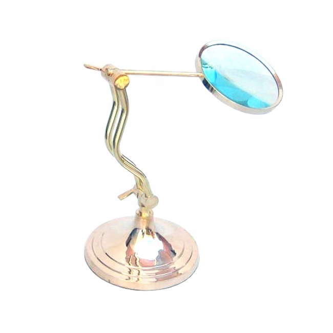 Loupe Nautique Ancienne Pliante En Laiton – Reproduction, Fait Main Inde