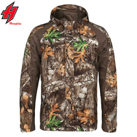 Veste de chasse d'arc-en-ciel pour hommes, vêtements de camouflage professionnel m65, meilleur tenue imperméable, coque souple, veste polaire en coton