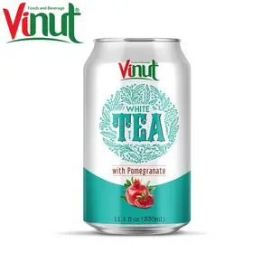 330ml VINUTシュガーフリー缶 (缶詰) プライベートラベルサービスベトナムのピーチフレーバーカンパニーの白茶