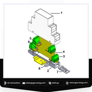 Caja de control de aluminio/ABS/acero de diseño personalizado, carcasas modulares de riel Din, protección IP66, instrumento electrónico a granel - Product Image 6