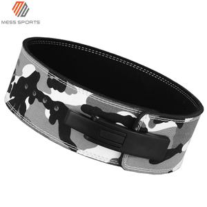 Cheap <b>Men</b> Comfortable Camo Style Powerlifting PU Leather Gym Lever Squat And Dead Lifting Workout Leather Belts - Product Image 3