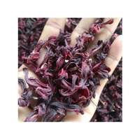 Fleur d'hibiscus séchées et rosée séchée, 1 pièce, en vrac, de qualité supérieure