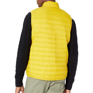 Meilleure vente Veste matelassée de créateur pour hommes, tissu en toile enduite confortable de haute qualité sans manches en hiver, vente en gros - Product Image 6