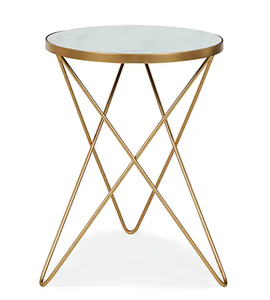 Table d'appoint élégante en métal, meuble de luxe, idéale pour les salons, les chambres ou les patios, ajoute style et fonctionnalité - Product Image 5